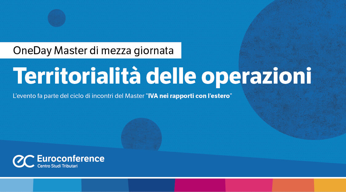 Immagine Territorialità delle operazioni | Euroconference